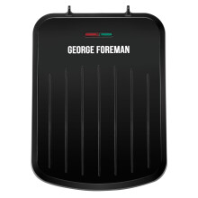 George Foreman Small Electric Fit Grill [Non stick, Healthy, Griddle, Toastie, Hot plate, Panini, BBQ, Energy saving, Vertical storage, Easy clean,