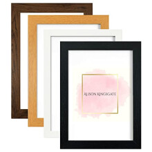 Modern A2 Frame Black Picture Frames In Multiple Colours & Sizes - Black A2 Frame With Safe Perspex Front & Wall Mounting - Use As Poster Frames - A2