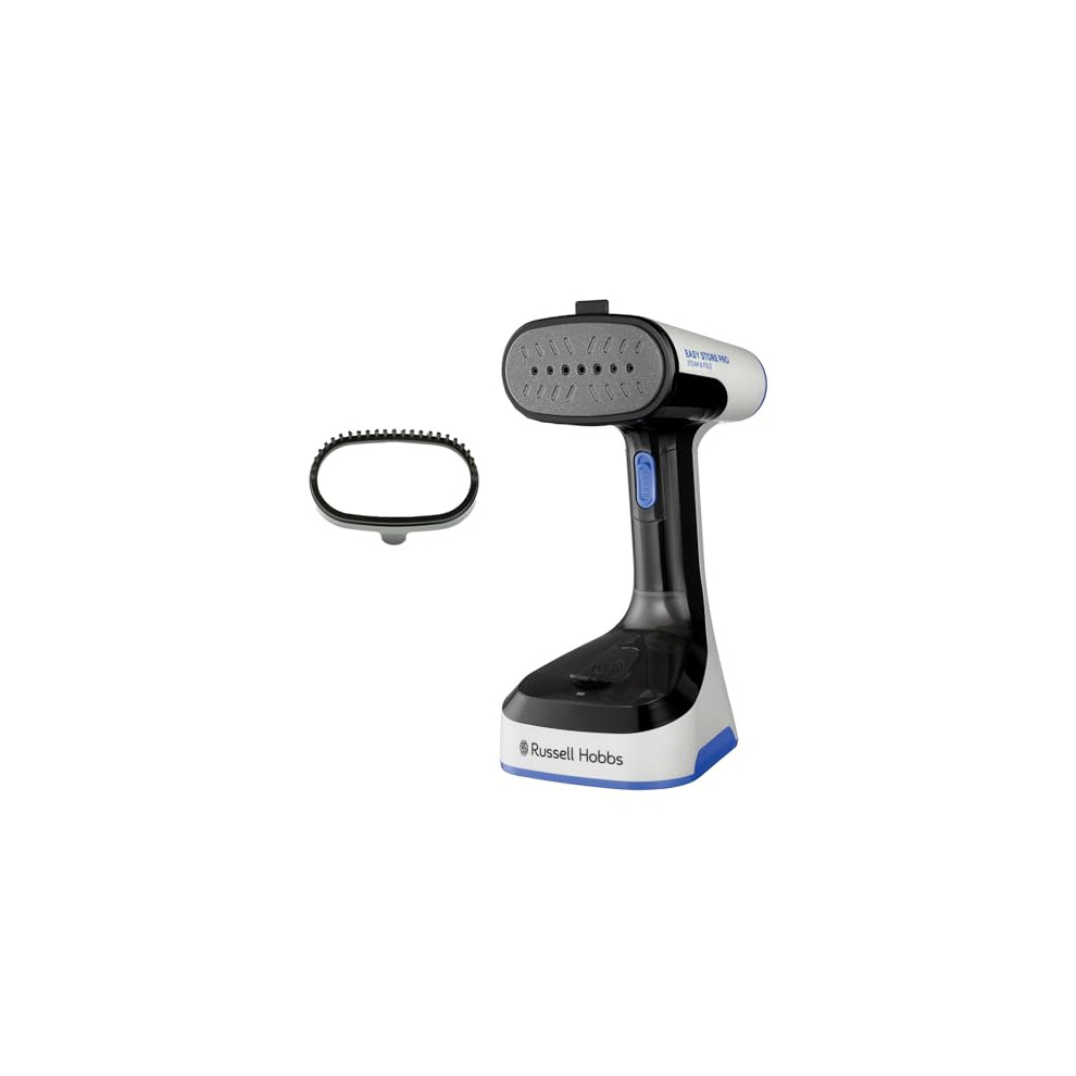 Russell Hobbs Handheld Clothes Steamer [powerful 1500W, Foldable & antibacterial] Steam Genie Easy Store (Sanitises, heats up quickly, 150ml tank, fab