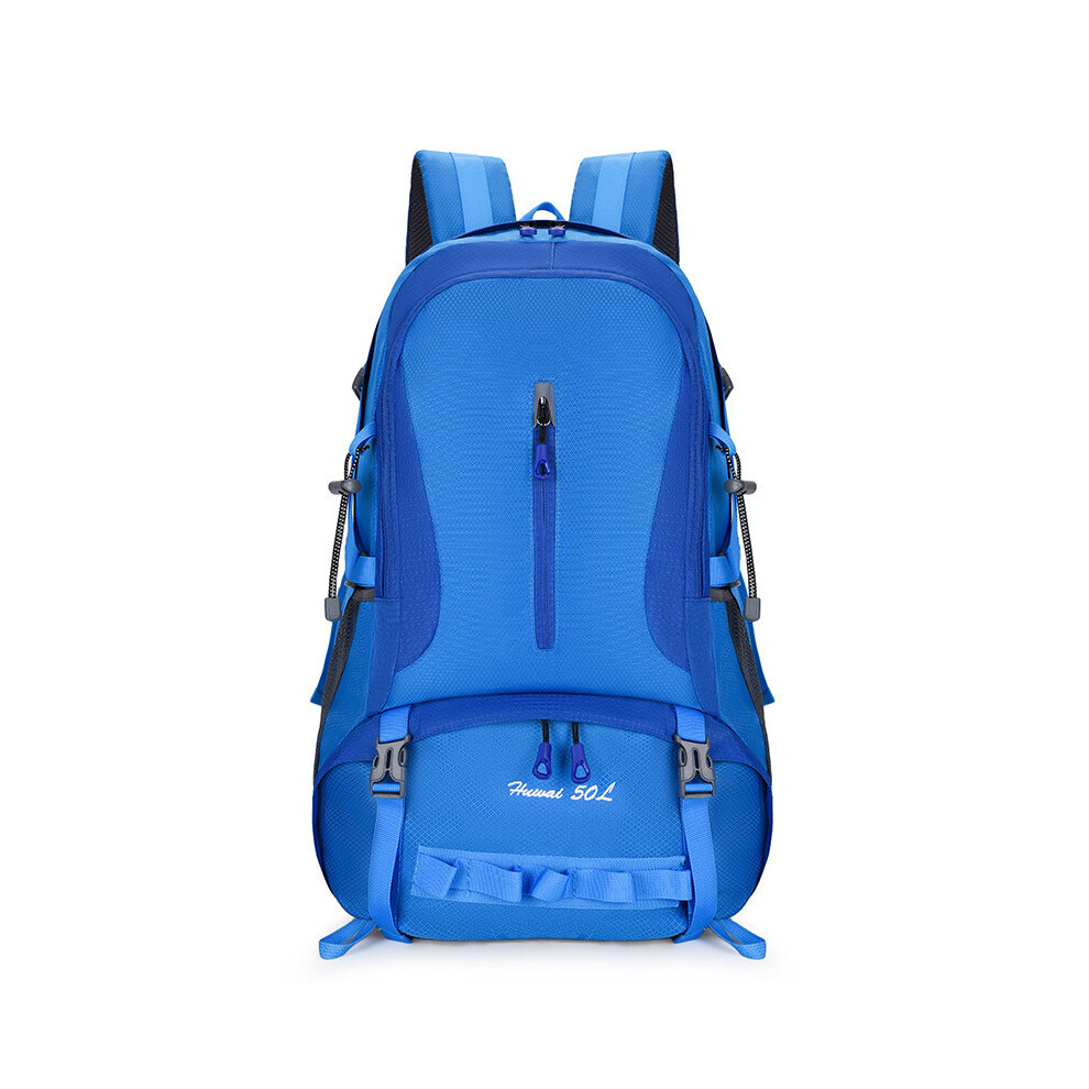 (Blue)Sac à dos de randonnée Oxford 50l avec sangles ergonomiques sacs pour voyages aventureux