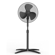 Midea MPF25MBUK 40W Pedestal Fan, 3 Speed Settings, 90 Oscillation, Adjustable Height Stand Fan, Powerful Airflow and Quiet Operation, Ideal For Home