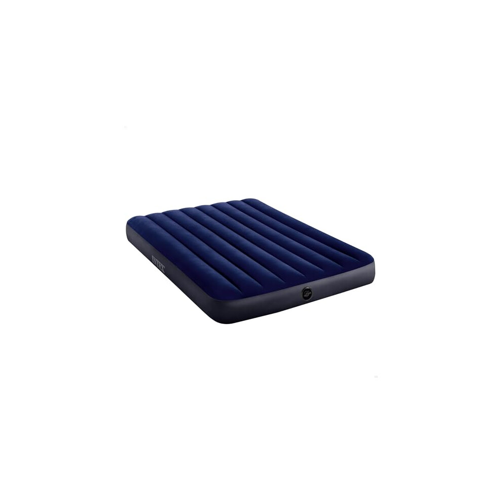 Intex Classic Full-size inflatable Downy AirBed mattress with waterproof flocked top and Dura-Beam inner structure, suitable airbed for both home and
