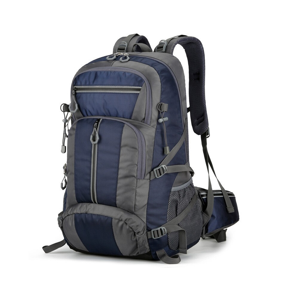 (Navy)Sac à dos randonnée 50l tissu Oxford sac à dos durable pour aventures en plein air unisexe