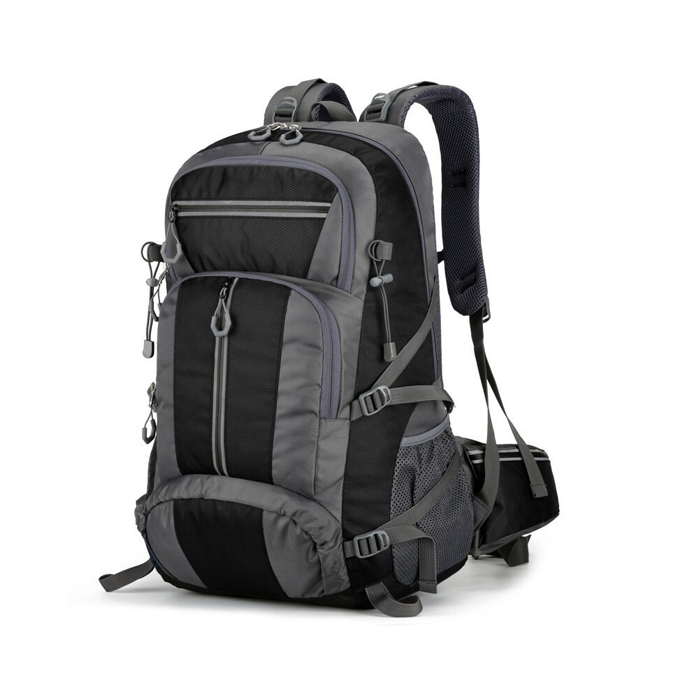 (Gray)Sac à dos randonnée 50l tissu Oxford sac à dos durable pour aventures unisexes en plein air