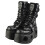 New Rock (37) New Rock Unisex Patent Spring Neptuno Plattformstiefel Schwarz 6