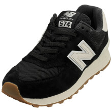 (37.5) New Balance Unisex 574 Casual Sneaker Schwarz Wei?