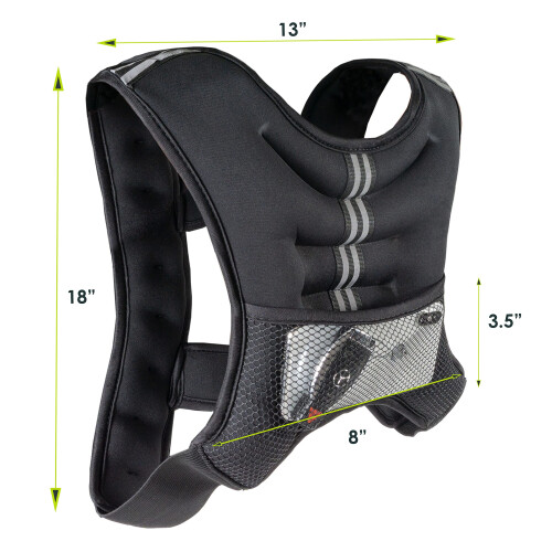ProsourceFit Exercise Weighted Training Vest - 20lb, black 2