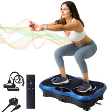 EVOLAND Vibration Plate Exercise Machine, Vibration Fitness Trainer with Bluetooth Speaker 5 Program Modes 2 Resistance Bands, Home Exercise Equipment