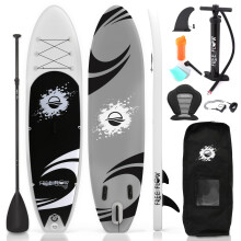 SereneLife Inflatable Stand Up Paddle Board, SUP Board- Paddleboards for Adults & Youth, Paddle Board Accessories,15.25 cm Thick Standup Paddleboardin