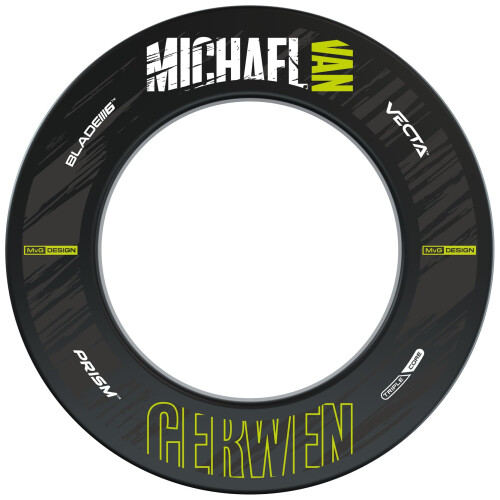 winmau WINMAU Michael van Gerwen MvG Surround Set including Dartboard, Surround, Darts and Accessories 2