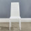 Dining Chairs Set of 4 White Leather Kitchen Chairs 5