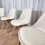 Dining Chairs Set of 4 Cream Leather Kitchen Chairs 2