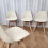 Dining Chairs Set of 4 Cream Leather Kitchen Chairs 6