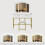 2 Drawer Dressing Table Makeup Desk Cosmetic Table with LED Lights 3