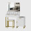 Dressing Table Set with Hollywood LED Lights Mirror Makeup Table 1