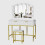 2 Drawer Dressing Table Makeup Desk Cosmetic Table with LED Lights 4