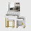 Dressing Table Set with Hollywood LED Lights Mirror Makeup Table 5