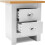 2-Drawer Bedside Cabinet with Light Oak Effect Top 2