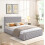 Ottoman Storage Bed 4ft Small Double Grey Velvet With Memory Mattress 5