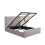 Ottoman Storage Bed 4ft Small Double Grey Velvet With Memory Mattress 6