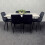 6 Seater Dining Table With Velvet Chairs Set 3