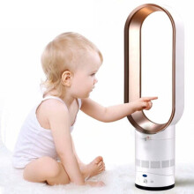 Bladeless Tower Fan with Remote Control UK Plug 16 Inch