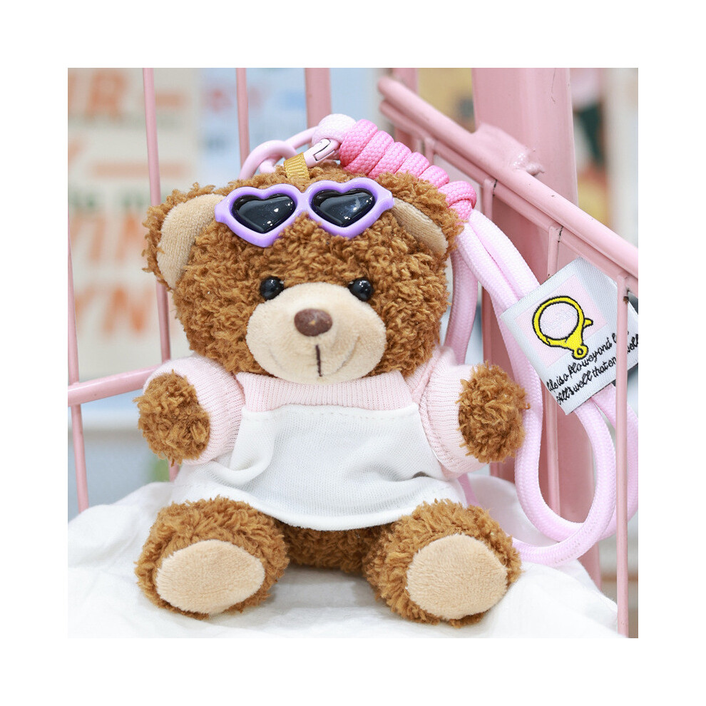 (StyleF) Teddy Bear Plush Toy Keychain With Pp Cotton Filling For Gift Bag Accessory-image-OPC-PGYS7PX-NEW