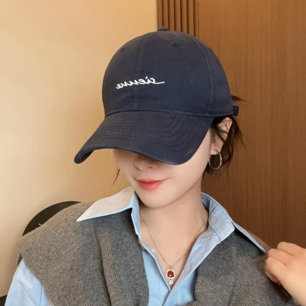 (Dark Blue) With Cap Baseball Embroidered Lettering For Fans And Collectors Sun Protection-image-OPC-PGYS96D-NEW