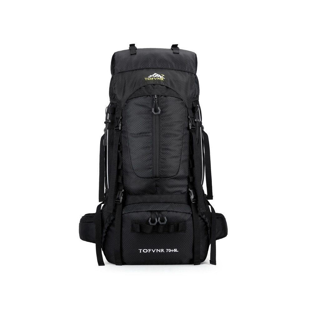 (Black) Breathable Outdoor Backpack With Air Cushion Straps Bag For Enthusiasts Hiking-image-OPC-PGYS9ZX-NEW