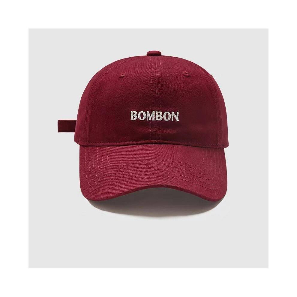 (Red) Embroidered Letter Bombon Baseball Cap Men Women Spring Hat Casual Adjustable-image-OPC-PGYSCVP-NEW