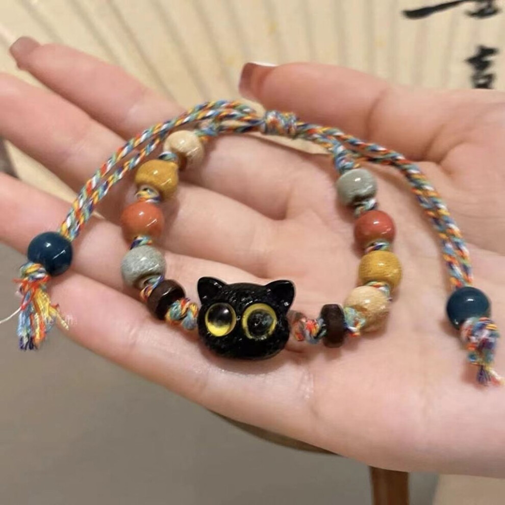 (Ceramic Cat Bracelet) Resin Lightweight Lotus Bracelet With Bamboo Motifs Perfect For A Chic Look-image-OPC-PGYSDRW-NEW