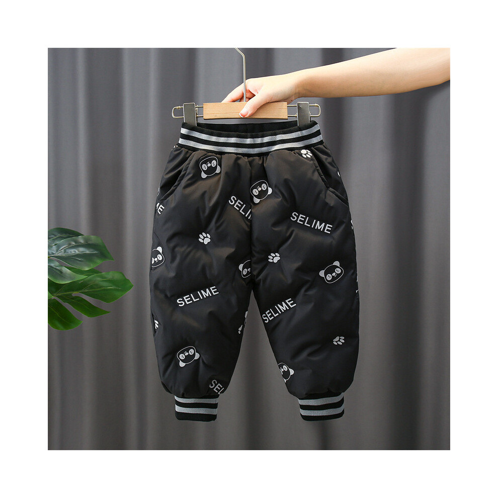 (Black Pants,110cm)Ensemble doudoune et pantalon deux pièces garçon de qualité supérieure pour vêtements d'hiver confortables