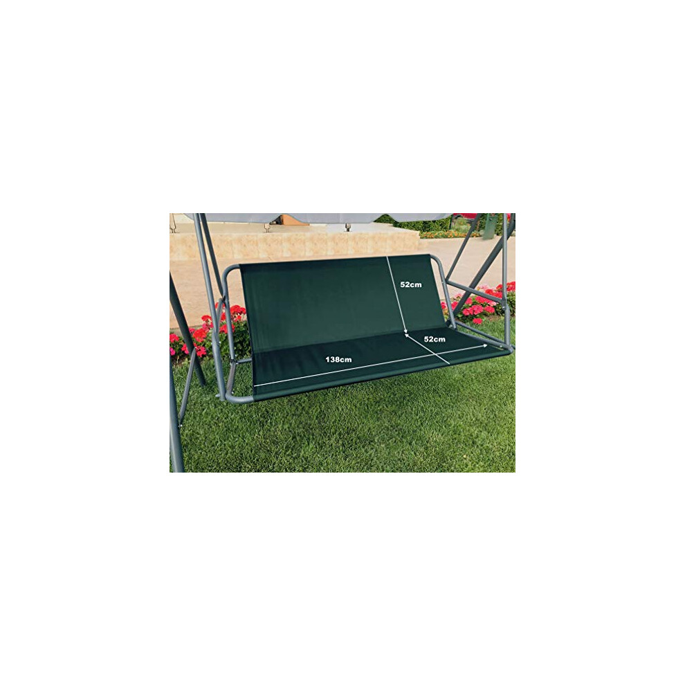 Replacement Swing Seat Cover Garden Swing Seat Cover Hammock Chair Garden Furniture Swing Chair Outdoor Garden Chair Covers Bench Cover (138cm x 52cm