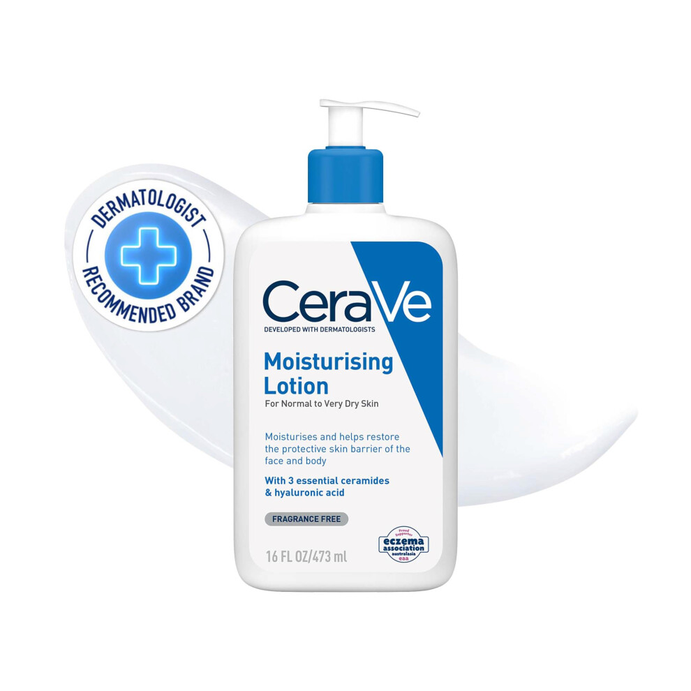 Moisturising Lotion with Hyaluronic Acid and 3 Essential Ceramides for Dry to Very Dry Skin 473ml