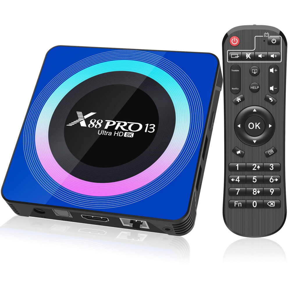 Android 13.0 Tv Box, Android Tv Box 4Gb Ram 32Gb Rom Supports 8K Hdr+, Wifi Tv Box With Rk3528 Quad-Core 64Bit Cortex-A53, Android Box For Dual Wifi 5013400834262