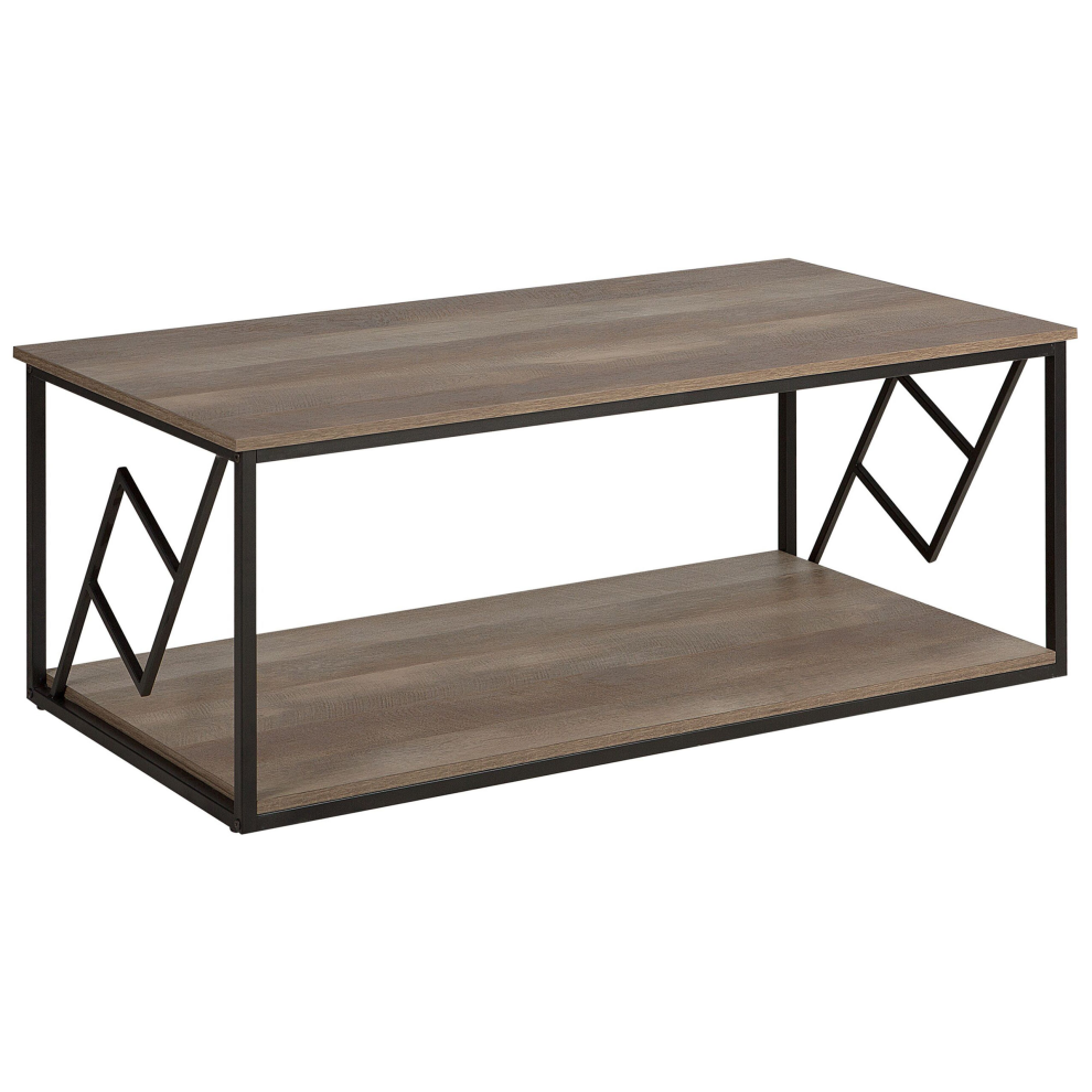 Coffee Table FORRES Brown/ Black