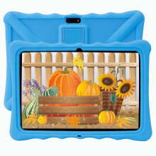 Kids Tablet 10 inch, 2GB RAM 32GB ROM, WiFi, Android Tablet Pc with Silicone Case, iWawa Parental Control APP, Tablet for Children (Blue)