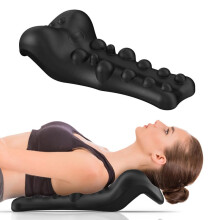 Neck and Shoulder Relaxer with Upper Back Massage Point, Cervical Traction Device Neck Stretcher for TMJ Pain Relief and Cervical Spine Alignment