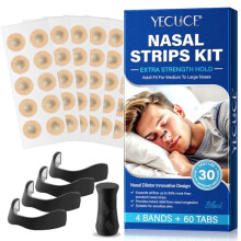 Magnetic Nose Strips, Magnetic Nasal Strips (60 Count-1 Month Supply), Anti Snoring Devices - Reduce Snoring, Improve Sleep Quality - Sweat Resistant,