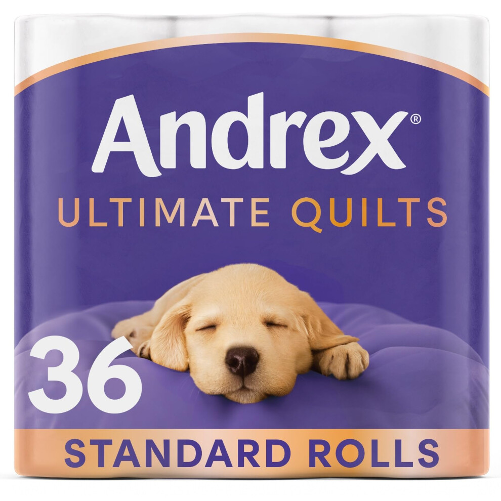 Ultimate Quilts Toilet Tissue 36 Rolls, Air Pocket Technology for Soft, Thick Sheets - Bulk Pack of 36 Quilted Toilet Rolls, FSC Certified