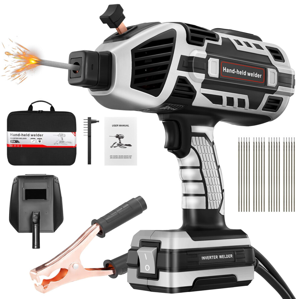 Portable Electric Welding Machine,220V Portable Welder Handheld With Igbt Inverter 5 Variable Current Adjustment,Portable Arc Welder Gun, Fits For 5013400887763