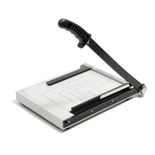 A4 Metal Guillotine Paper Cutter Cutting Performance up to 10 Sheets,12 Inch Cut Length Manual Heavy Duty Guillotine Paper Trimmer with Safety Guard
