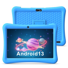 Kids Tablet 10 inch Android 13 Tablet for Kids Quad Core 3GB+32GB GMS Certified WiFi Tablet Dual Camera Kids APP Pre-Installed Parental Control