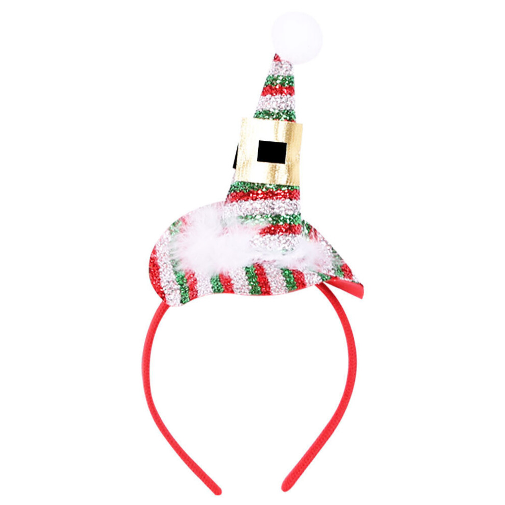 (GreenSilver Headband)Bandeau de cheveux de Noël tendance coiffe décorative pour fêtes amusantes célébrations et rassemblements