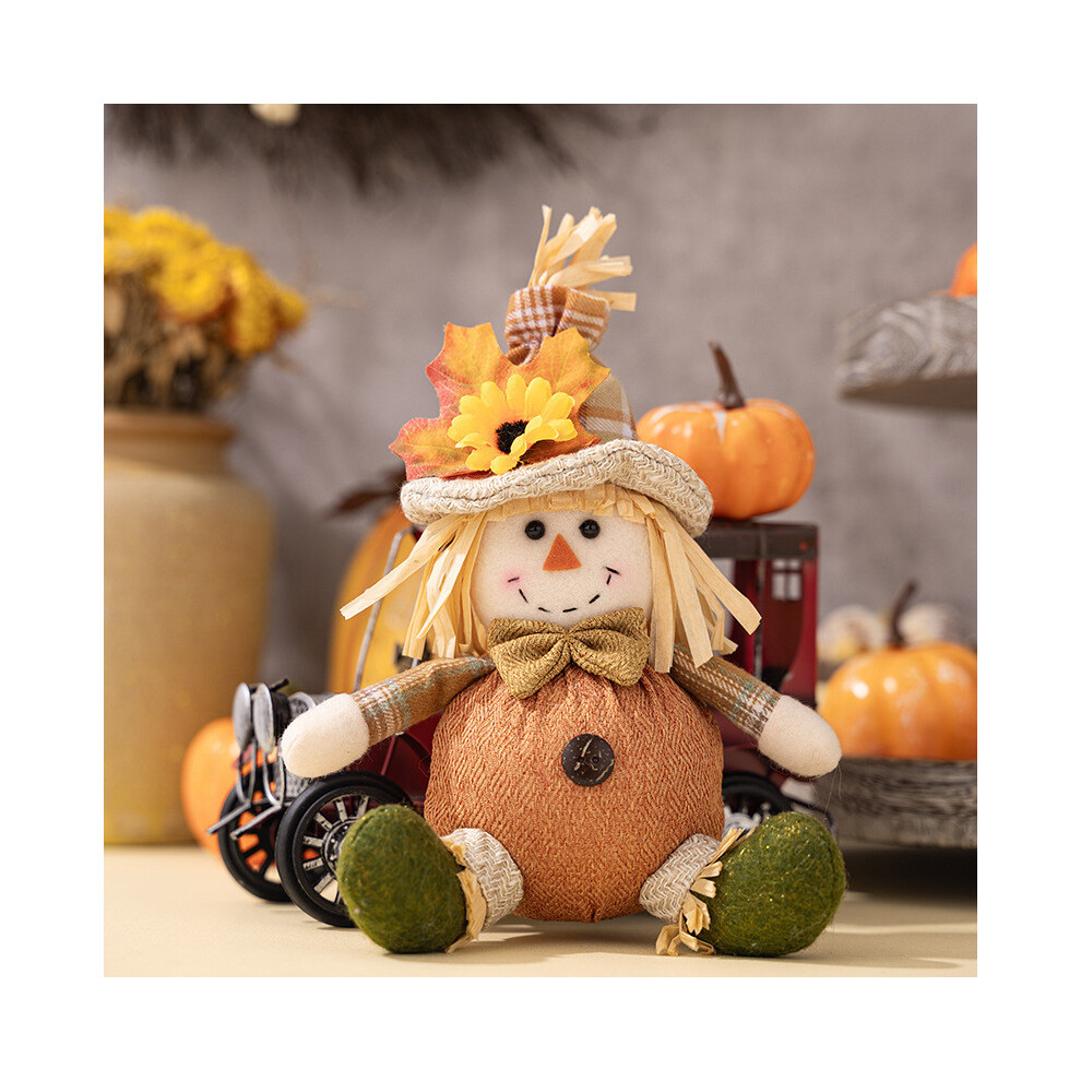 (Harvest Scarecrow Male)Poupée épouvantail automne festif pour Thanksgiving parfaite pour garçons et filles déco