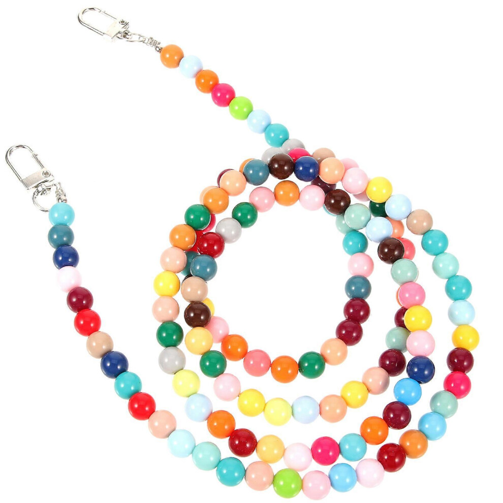 (As Show, One Size) Beaded Phone Charms Beaded Phone Chain Lightweight Phone Lanyard Wrist Strap 4069016336332