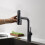 Living And Home Pull-out Sprayer Retractable Kitchen Faucet with 5 Modes 2