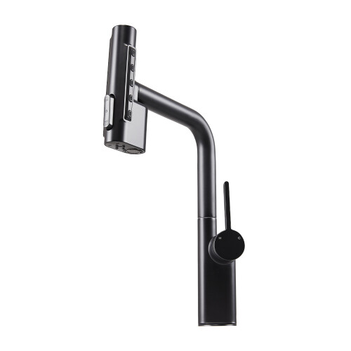 Living And Home Pull-out Sprayer Retractable Kitchen Faucet with 5 Modes 2