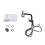Living And Home Pull-out Sprayer Retractable Kitchen Faucet with 5 Modes 5