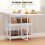 Homcom HOMCOM Folding Dining Table, Drop Leaf Table with Open Compartments, White 5